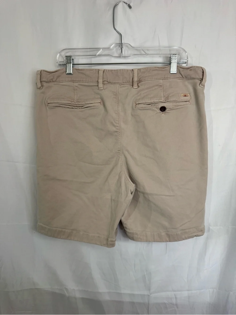 Faherty Light Pink Flat-Front Chino Shorts Size 36